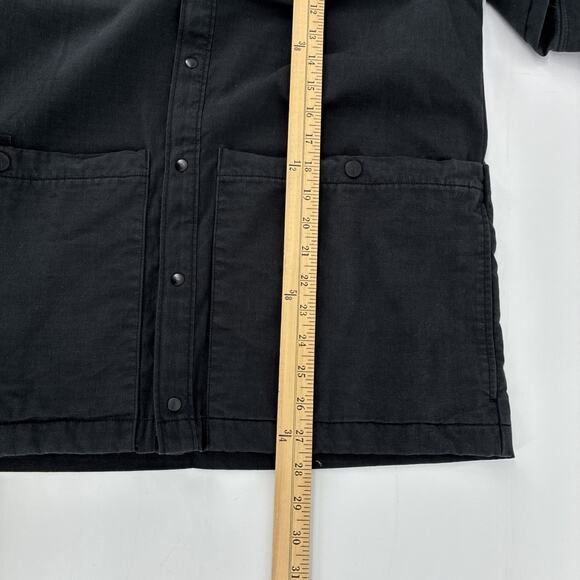 Topo Designs Field Jacket Men Medium Black Snap Button Utility Chore Outdoors - Picture 16 of 16